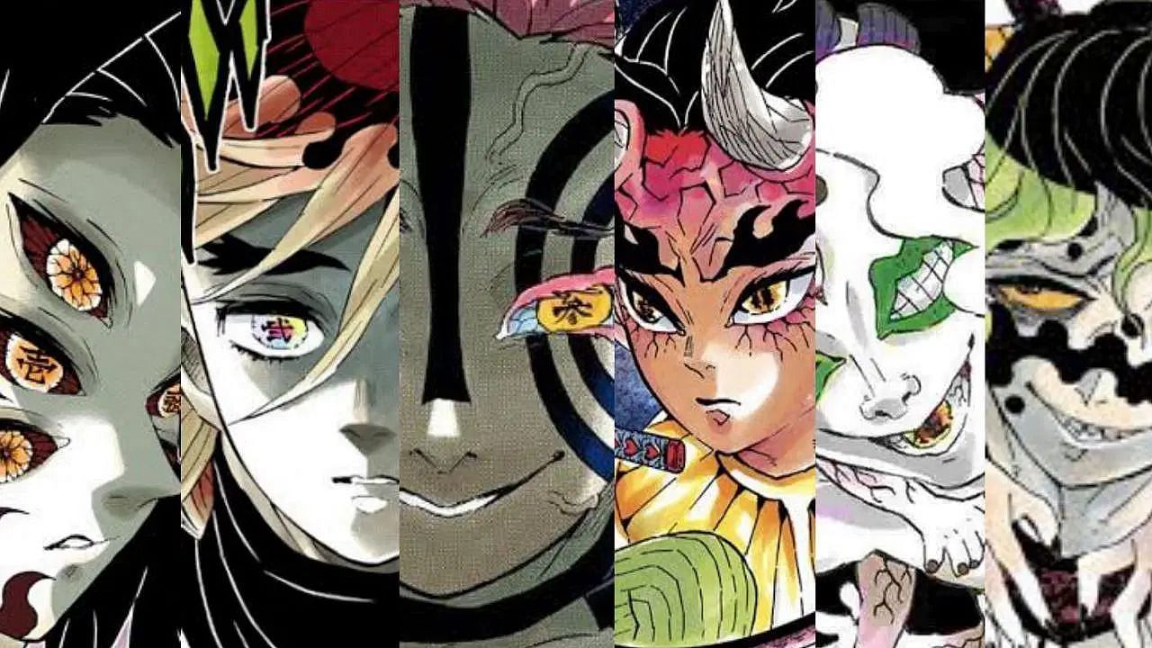 The upper six Kizuki members in the manga (Image via Shueisha).